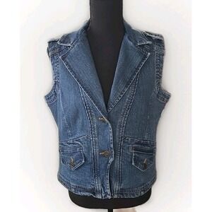 Women's Tie-Front Quilted Vest - A New Day™ Brown